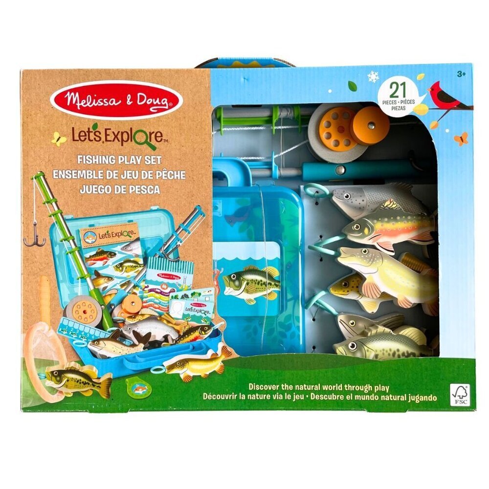 NEW‎ Melissa & Doug Let’s Explore Fishing Play Set – 21 Pieces - FSC Certified